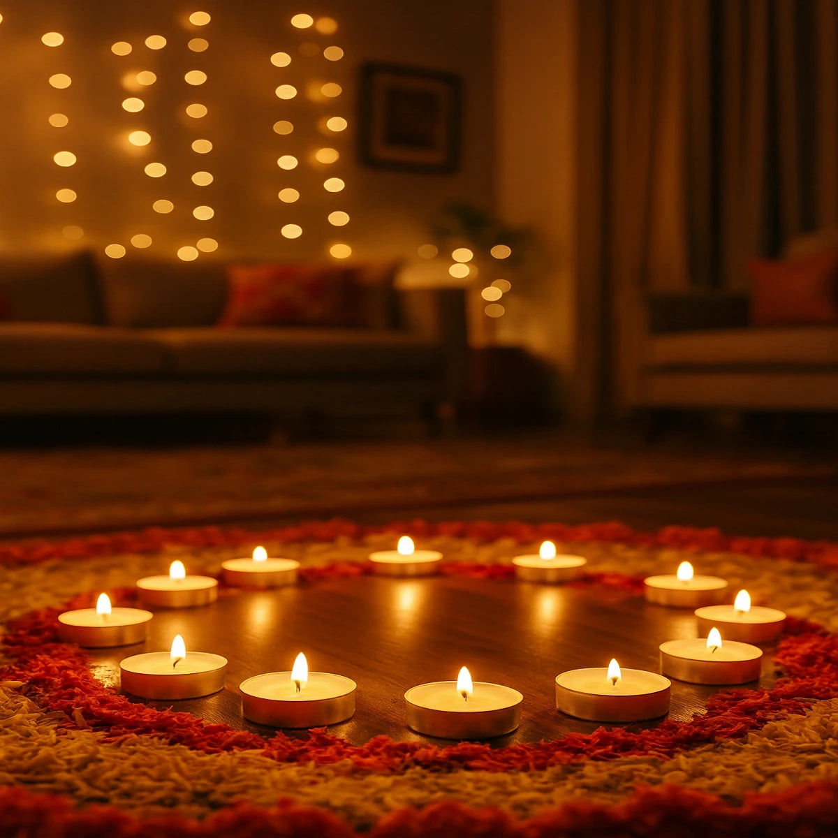 Tealight Candles 100% Pure Wax, Unscented, Pack of 50