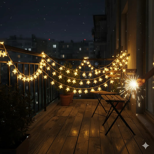 3M LED Star String Fairy Lights