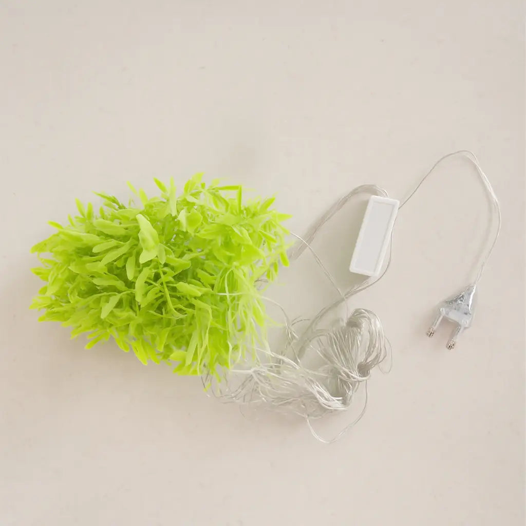 200 LEDs Artificial Leaf Curtain String Light