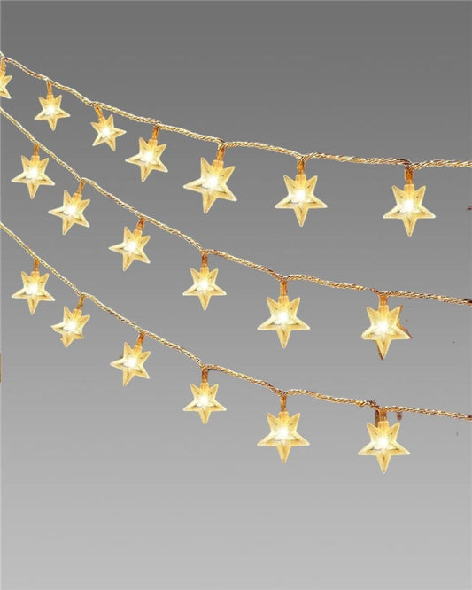 3M LED Star String Fairy Lights ✨ – Warm White Festive Decoration for Diwali, Christmas & Home Décor