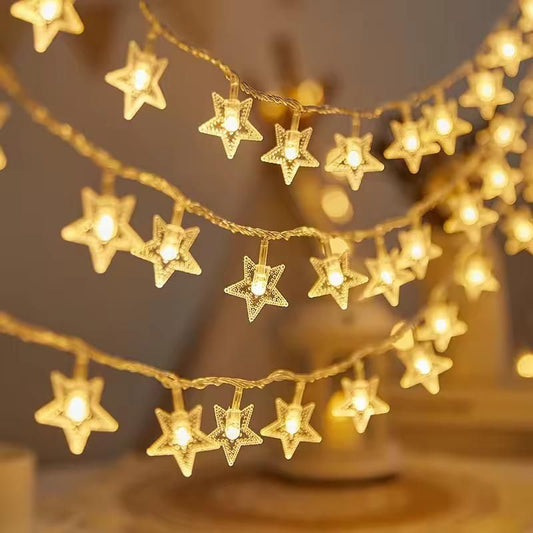 3M LED Star String Fairy Lights ✨ – Warm White Festive Decoration for Diwali, Christmas & Home Décor