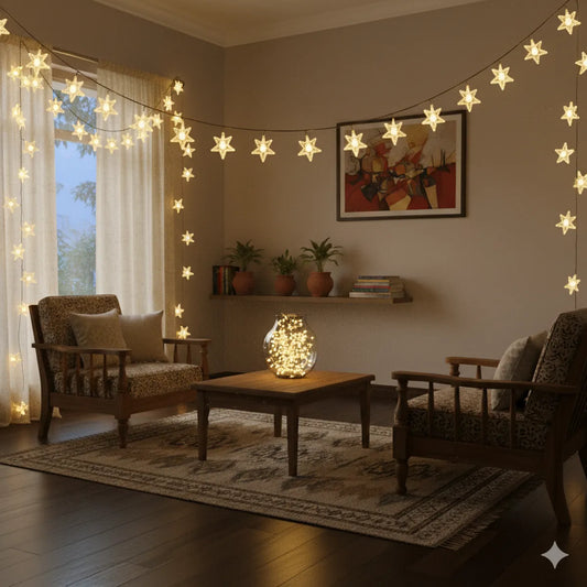 3M LED Star String Fairy Lights